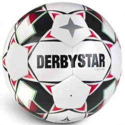 Wedstrijd Bal Derbystar Tempo APS Classic Wit/Zwart/Rood - Maat 5