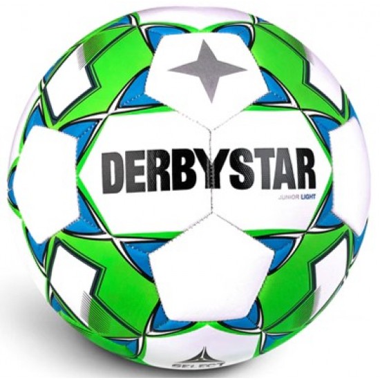Training Bal Derbystar Junior Light Wit/Groen/Blauw - Maat 4