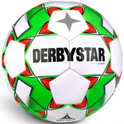 Training Bal Derbystar Junior Super Light Wit/Groen/Rood - Maat 5